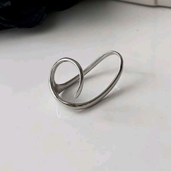 STERLING SILVER IRREGULAR ADJUSTABLE RESIZABLE RING - Picture 3 of 5